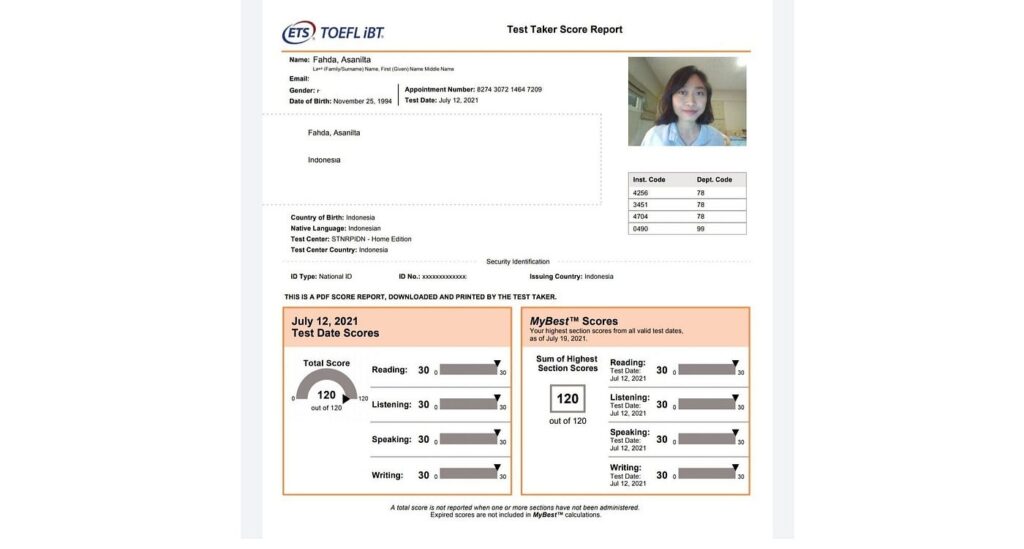 Getting a TOEFL certificate online with no test