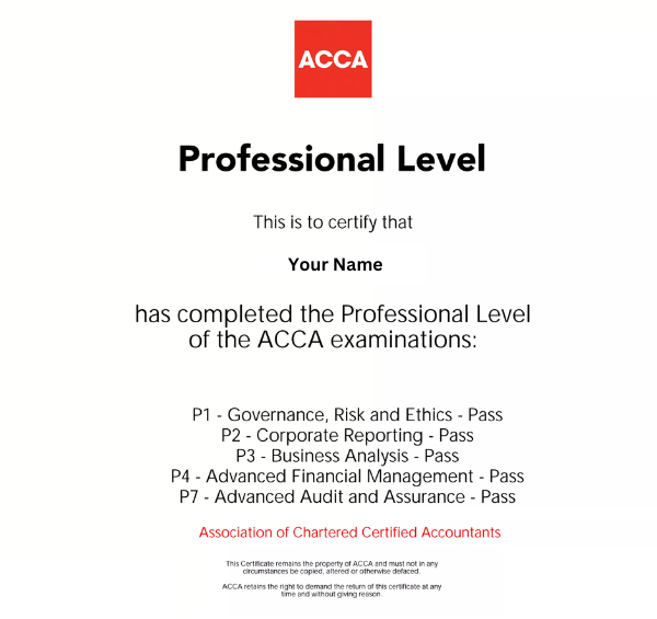 Buy ACCA certificate online without exams