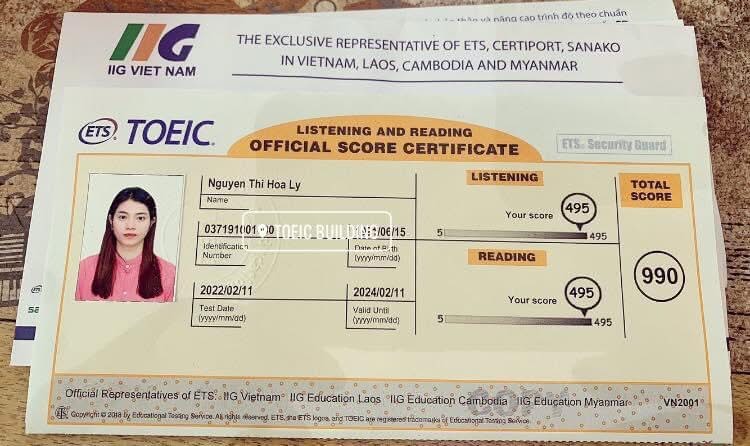 Buy TOEIC Certificate Online Without Examination